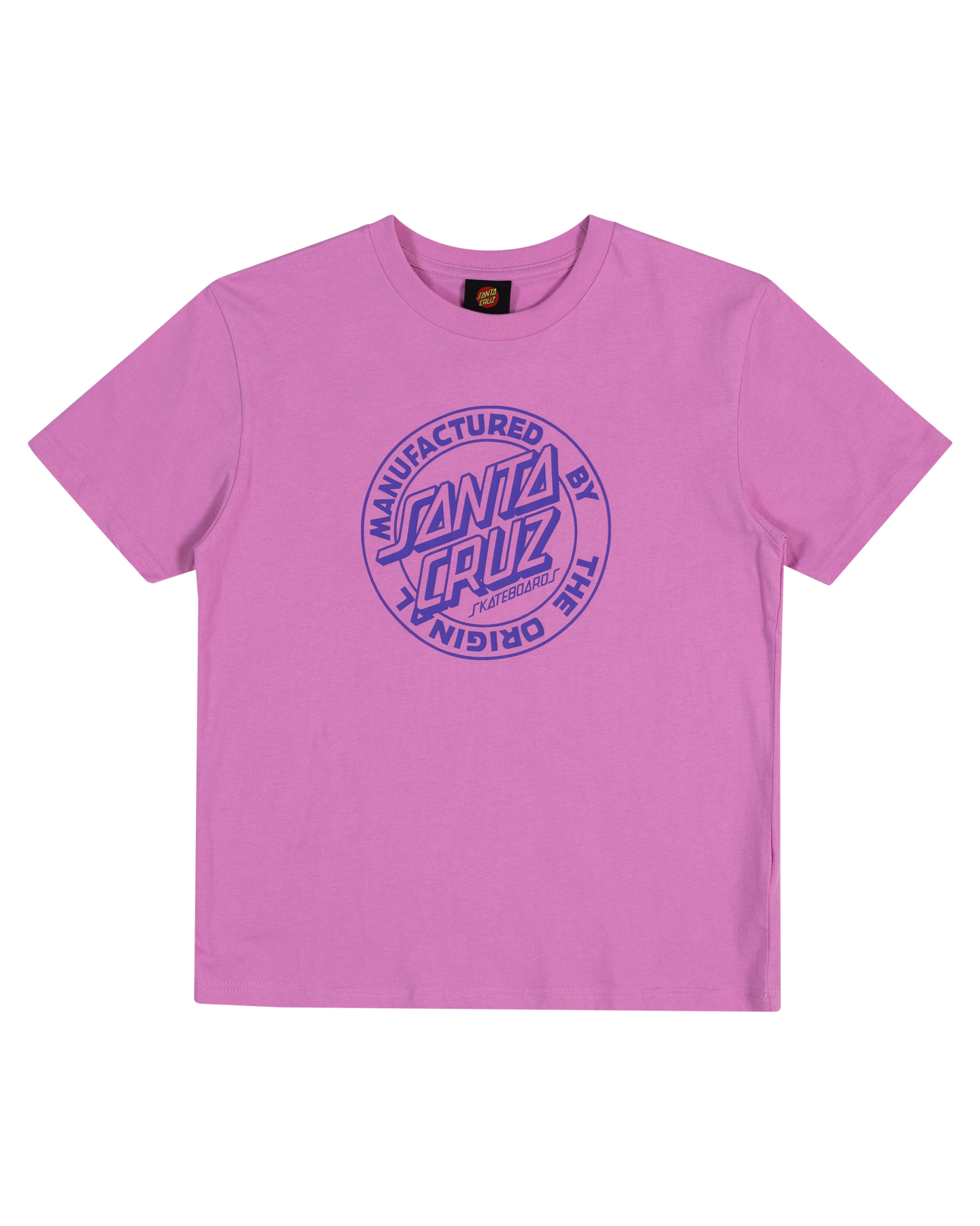Santa Cruz MFG Dot Front Short Sleeve Tee Pink