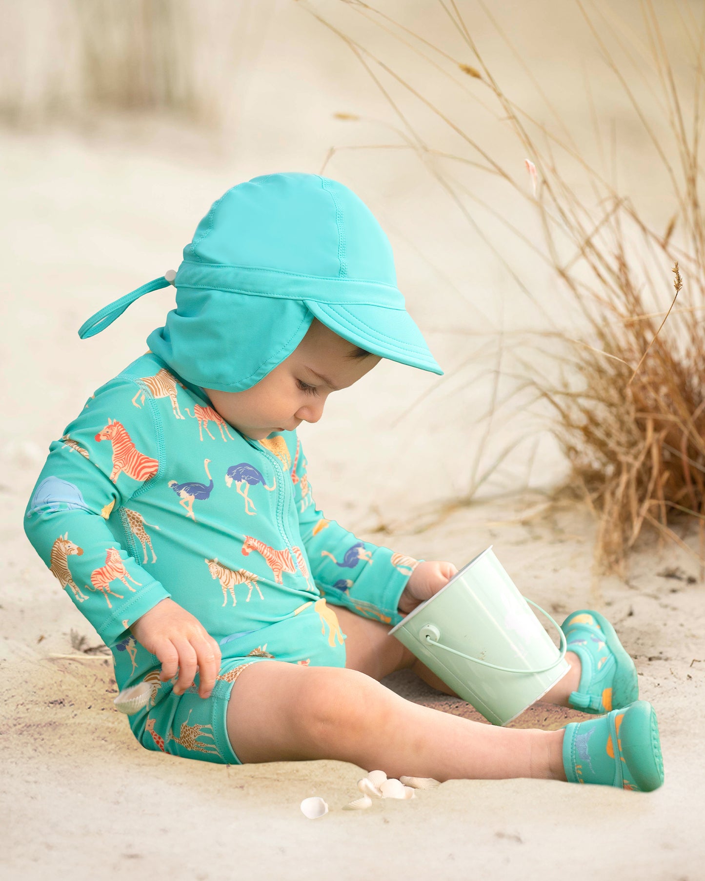 Toshi Swim Flap Cap Beachcomber Seagrass