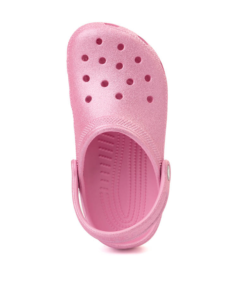 Crocs Classic Glitter Clog Kids/Youth Pink Tweed