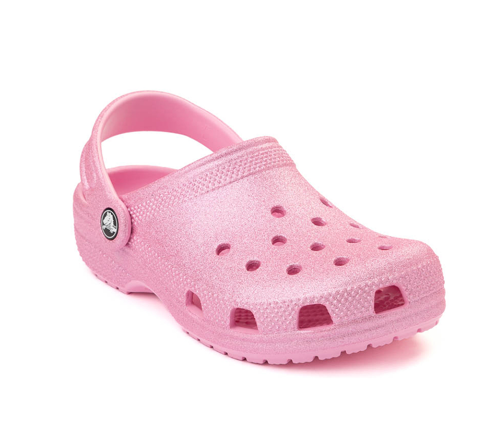 Crocs Classic Glitter Clog Kids/Youth Pink Tweed