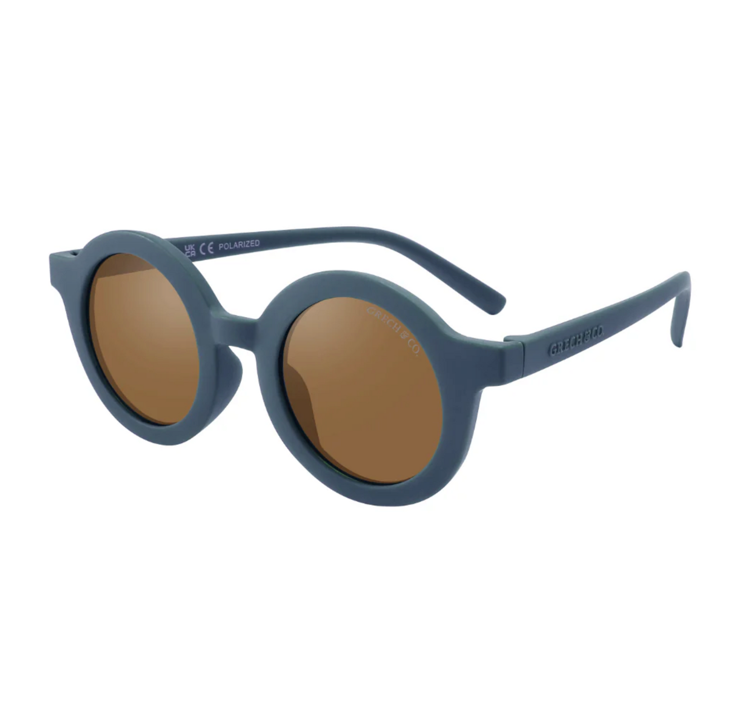 Grech & Co Round TAC Polarised Child Sunglasses Desert Teal