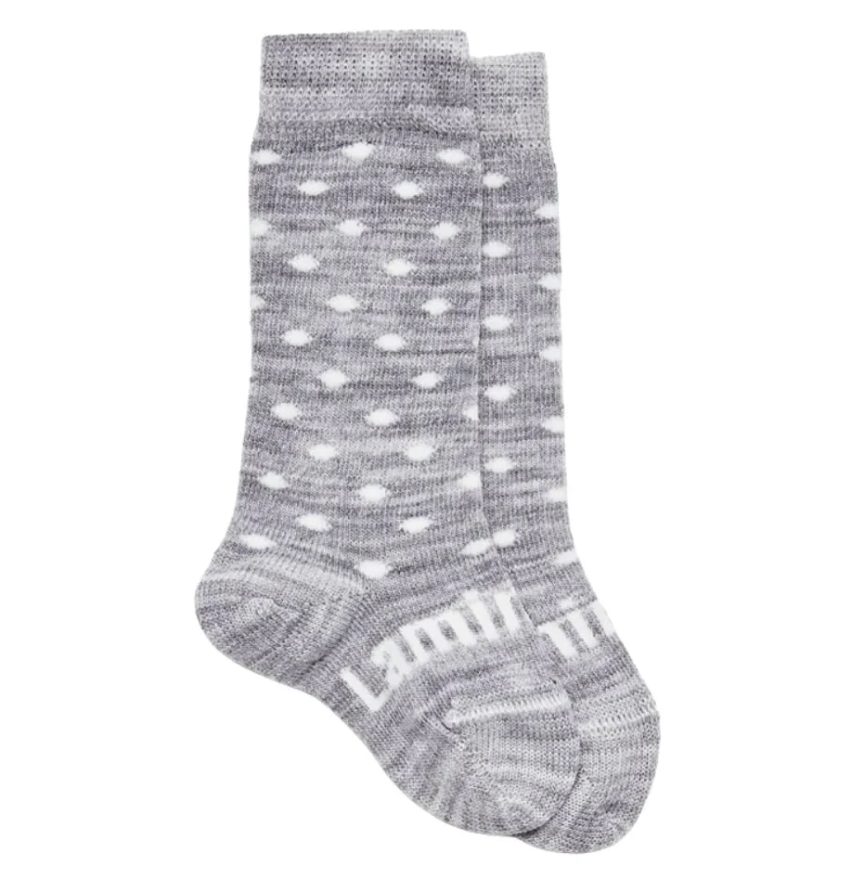 Lamington Baby Merino Knee High Socks Snowflake