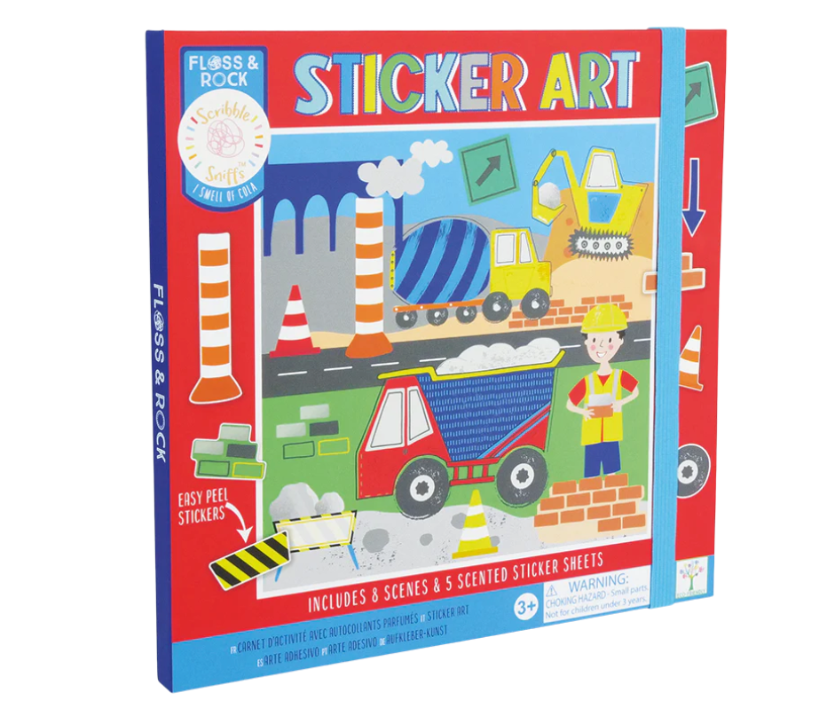 Floss & Rock Sticker Art | Construction