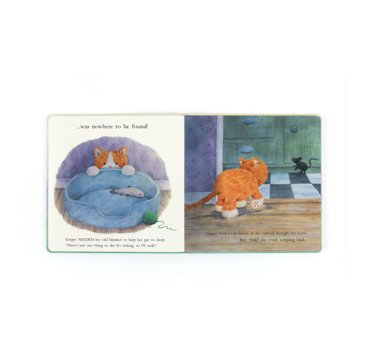 Jellycat Ginger, the Courageous Kitten Book