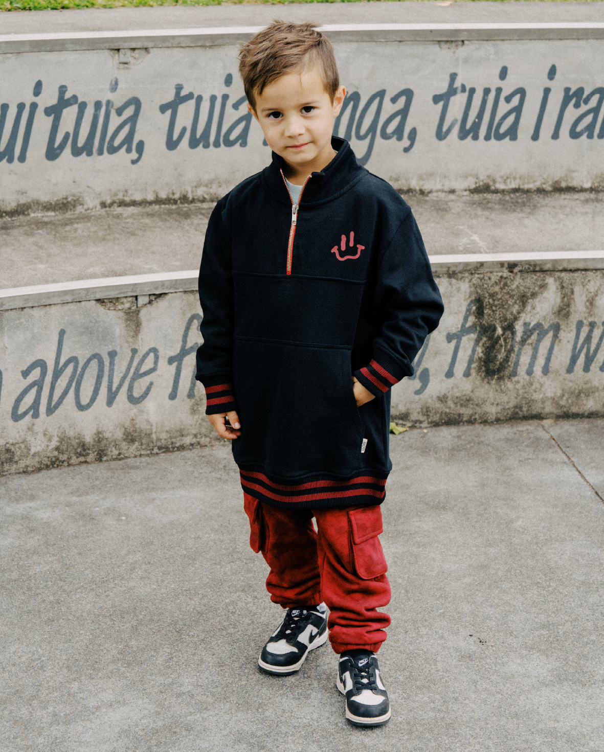 Band of Boys Stay Chill Quarter-Zip Crew