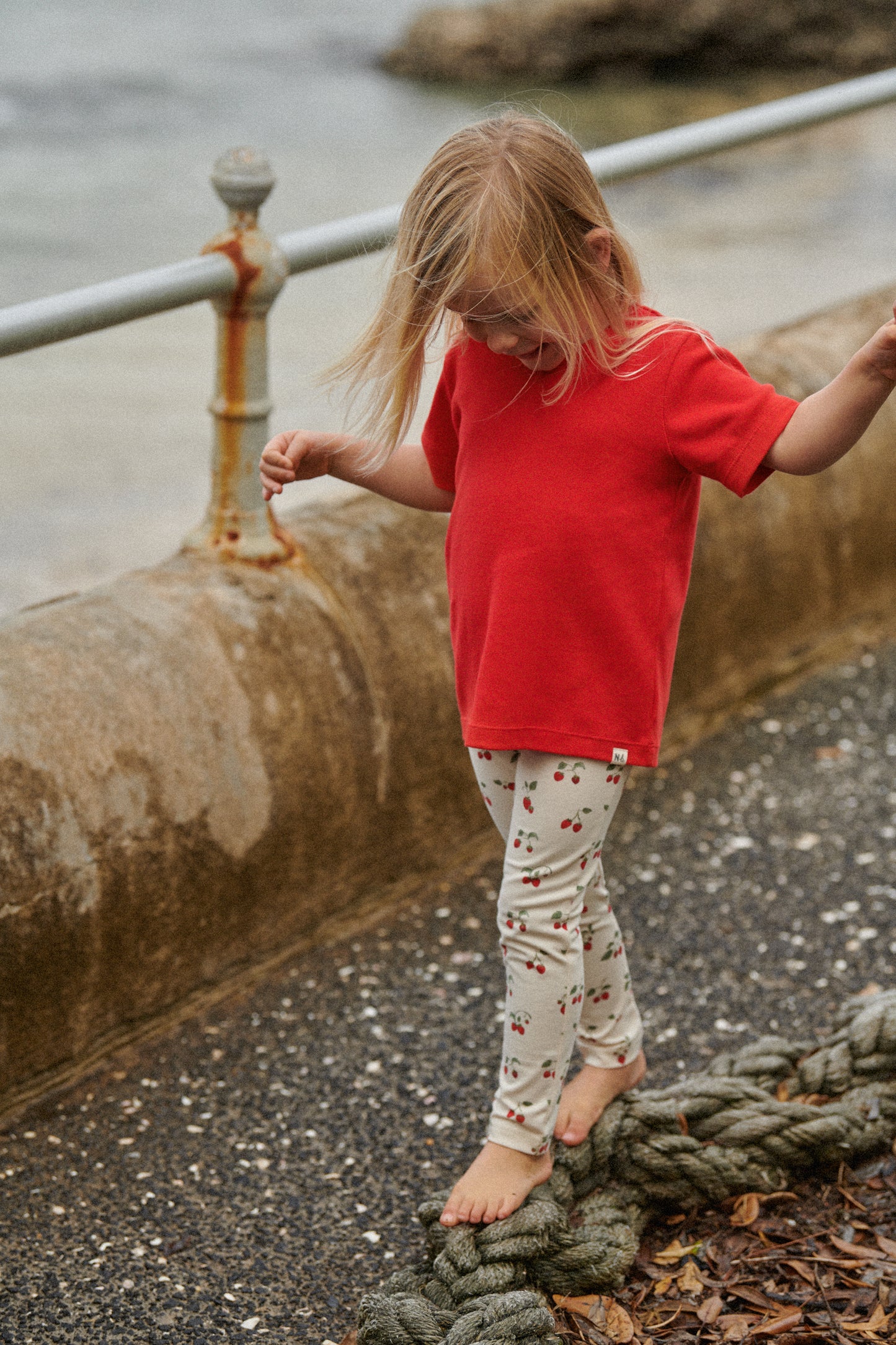 Nature Baby Leggings Strawberry Blush Print
