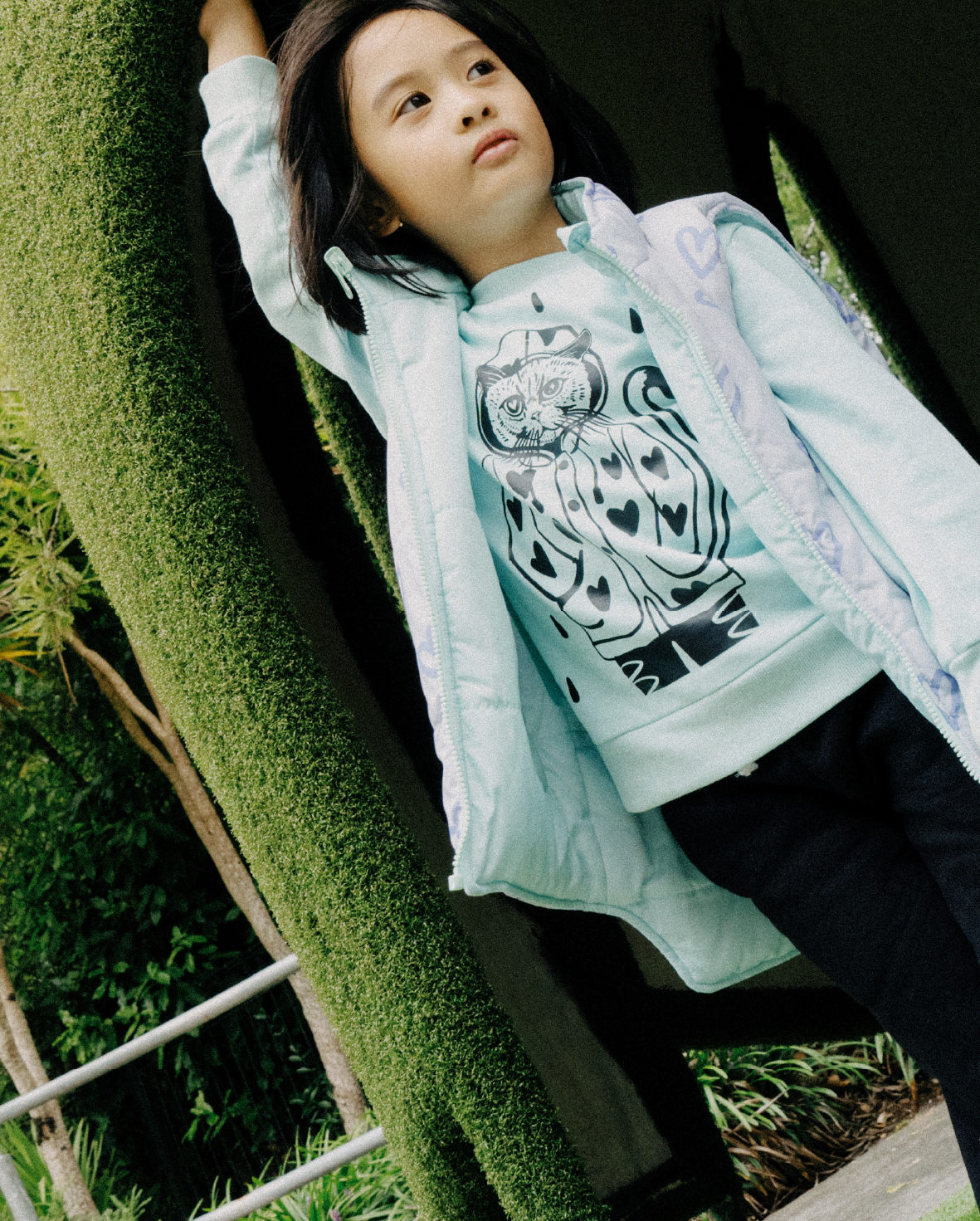 The Girl Club TGC Reversible Puffer Vest