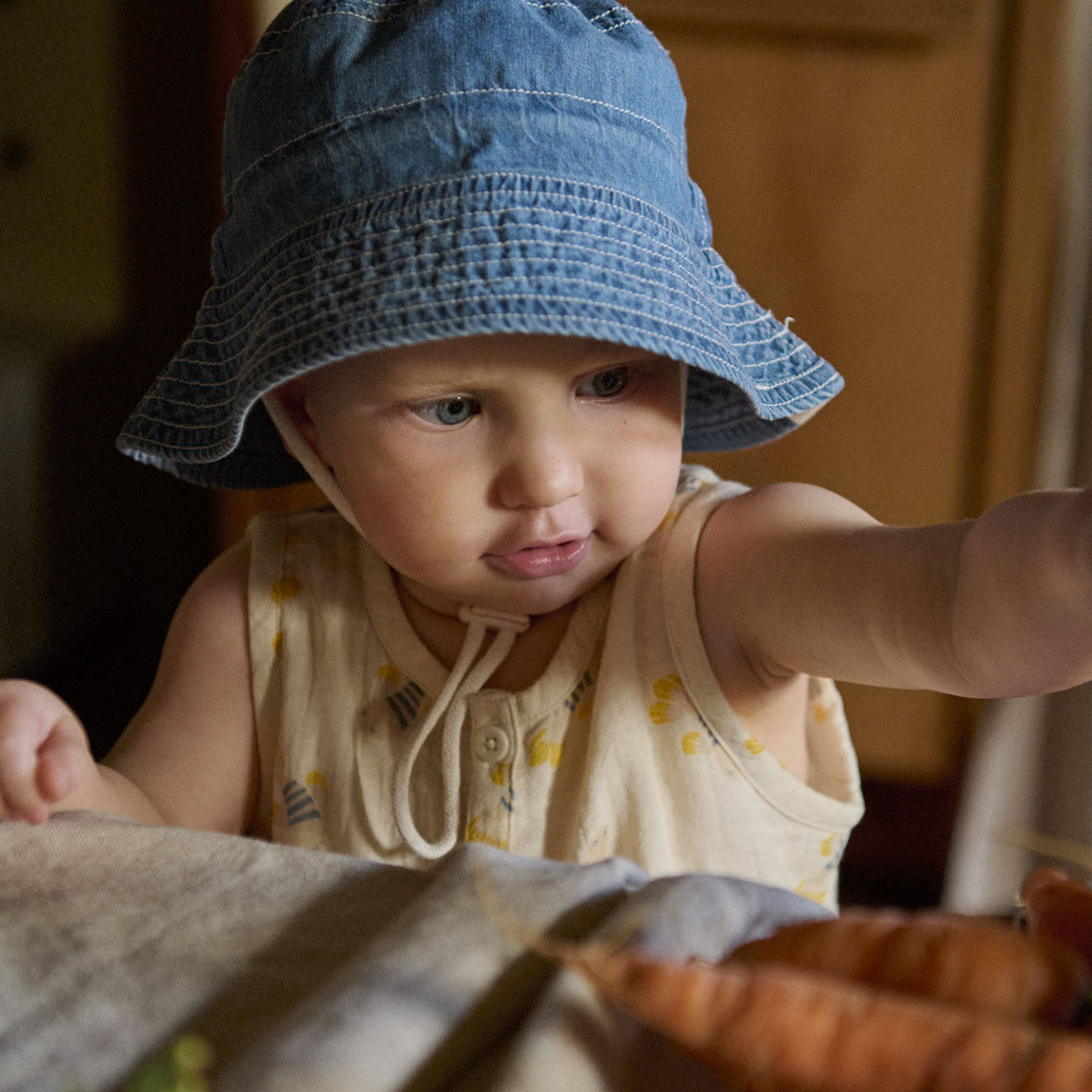 Nature Baby Bucket Sunhat Chambray Sky