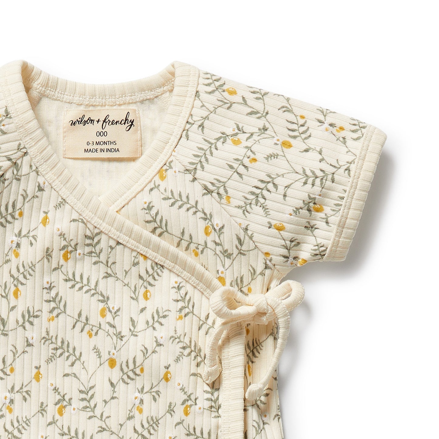 Wilson & Frenchy Organic Kimono Set Lemon Leaf