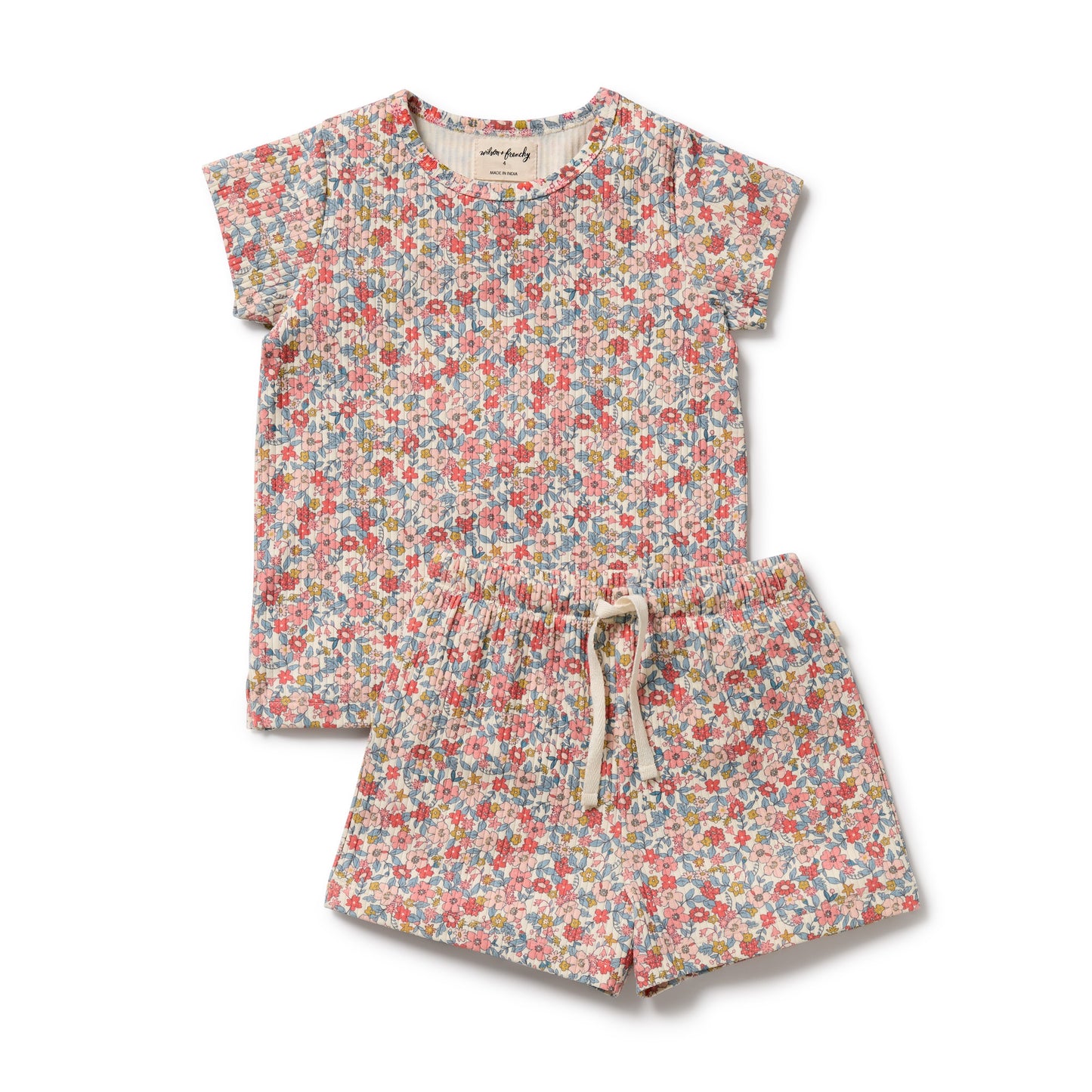 Wilson & Frenchy Organic Short Sleeved Pyjamas Summer Bloom