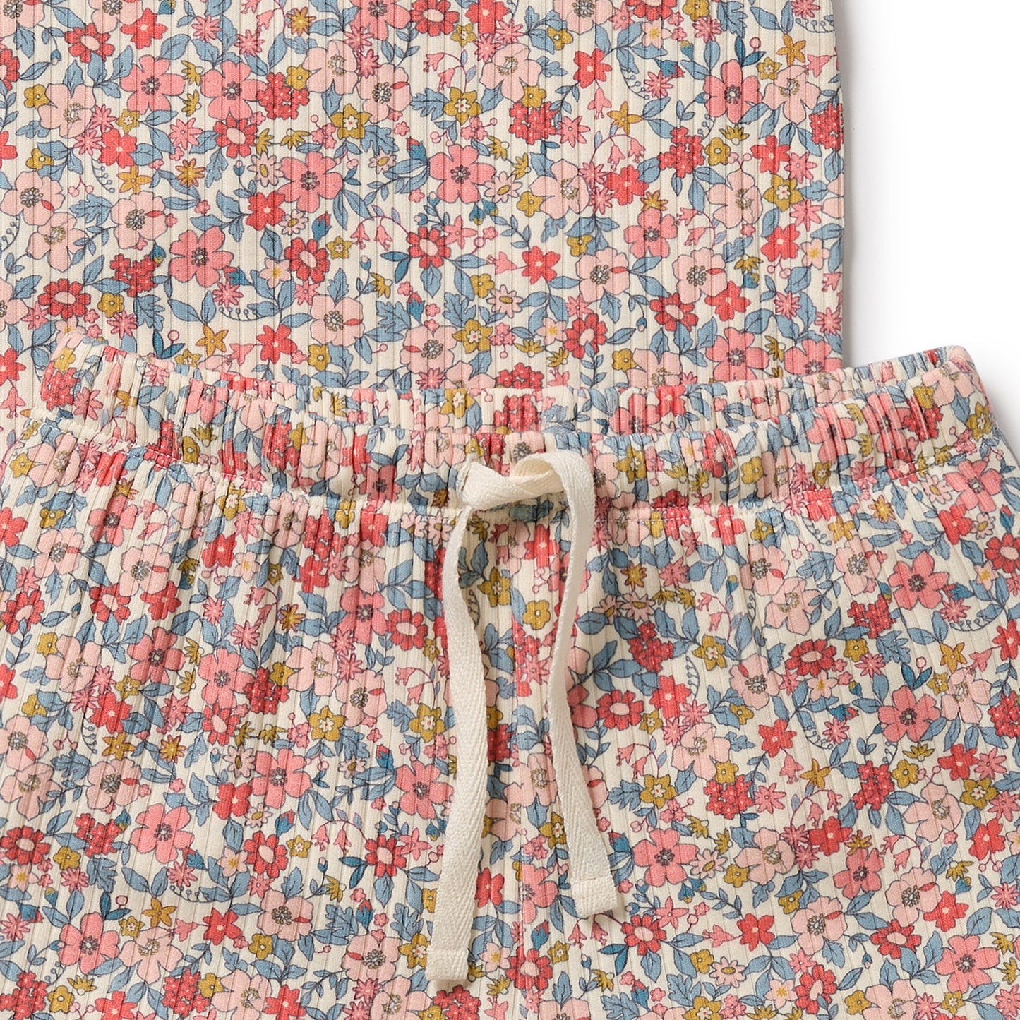 Wilson & Frenchy Organic Short Sleeved Pyjamas Summer Bloom