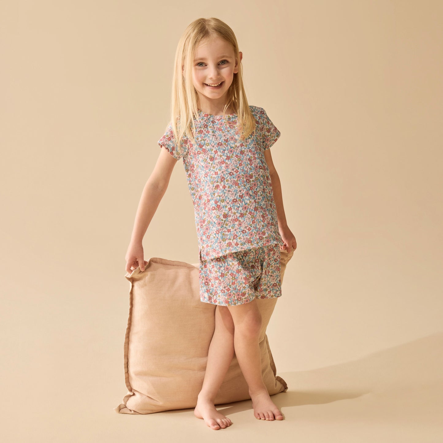 Wilson & Frenchy Organic Short Sleeved Pyjamas Summer Bloom
