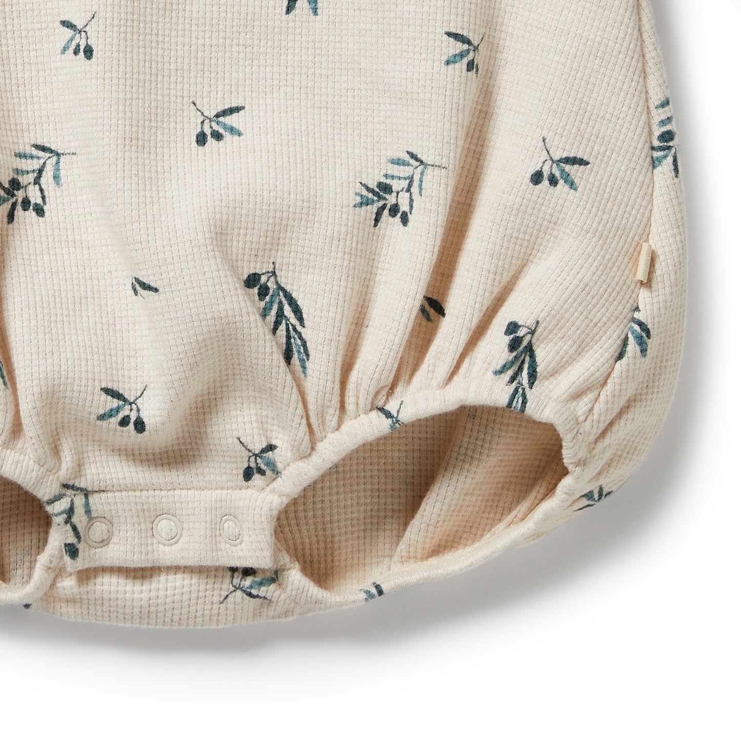 Wilson & Frenchy Organic Waffle Bodysuit Little Olive