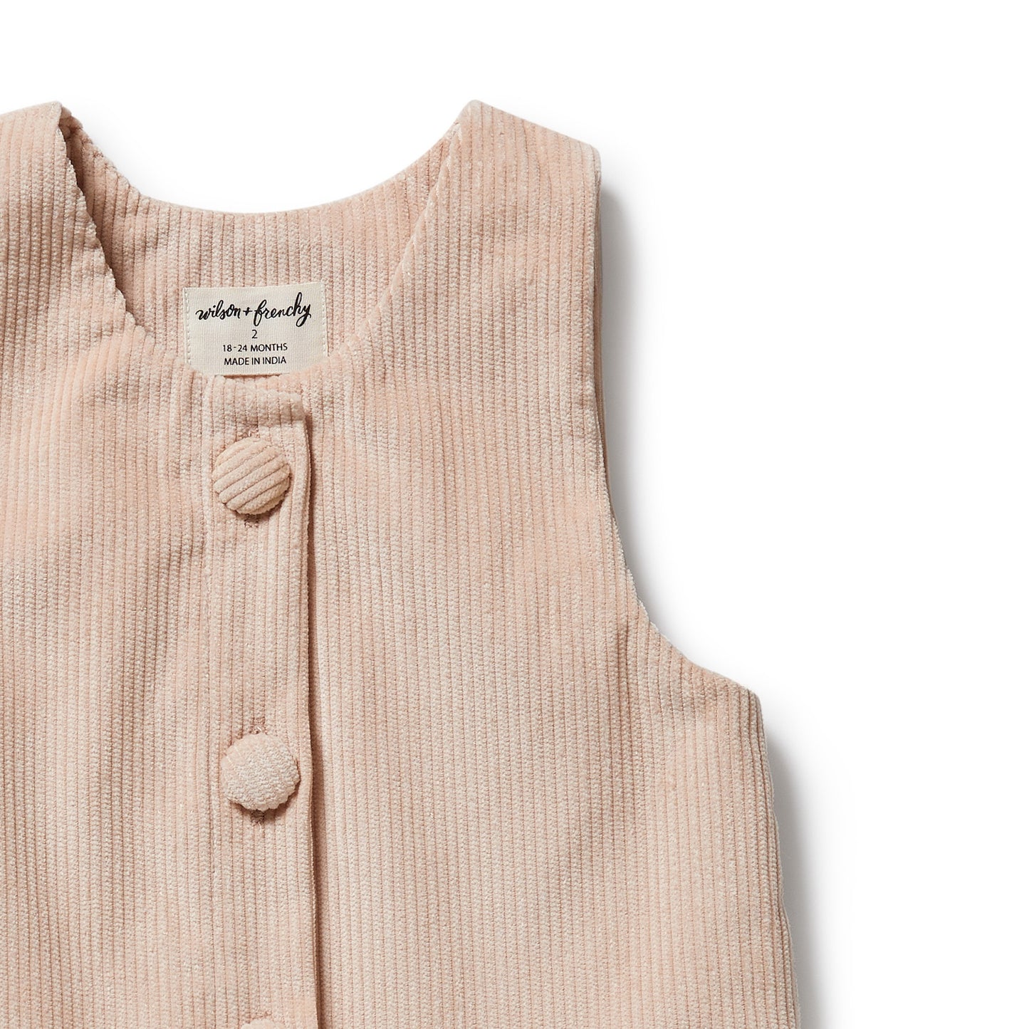 Wilson & Frenchy Organic Cord Dress Rose