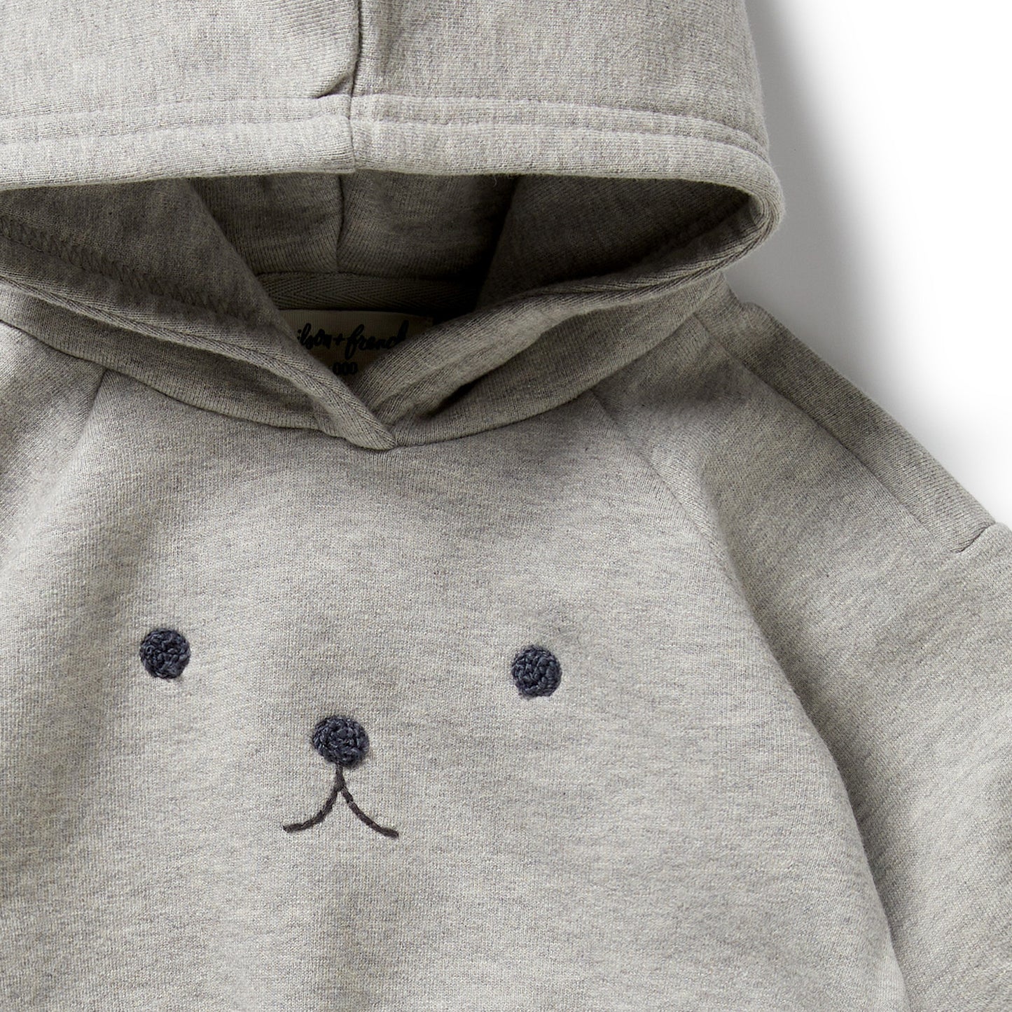 Wilson & Frenchy Organic Terry Hooded Sweat Charcoal