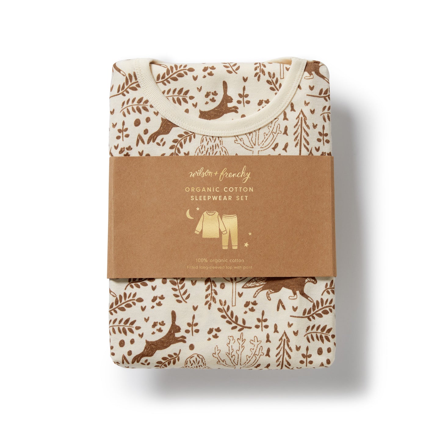 Wilson & Frenchy Organic Long Sleeved Pyjamas Winter Forest