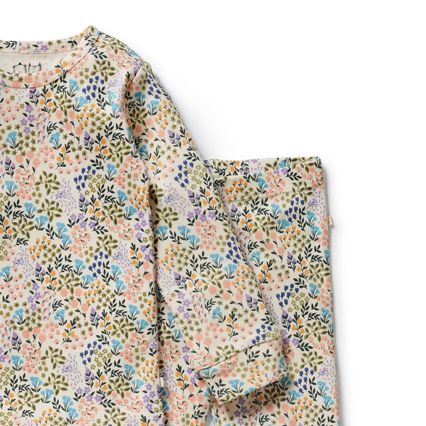 Wilson & Frenchy Organic Long Sleeved Pyjamas Tiny Bloom