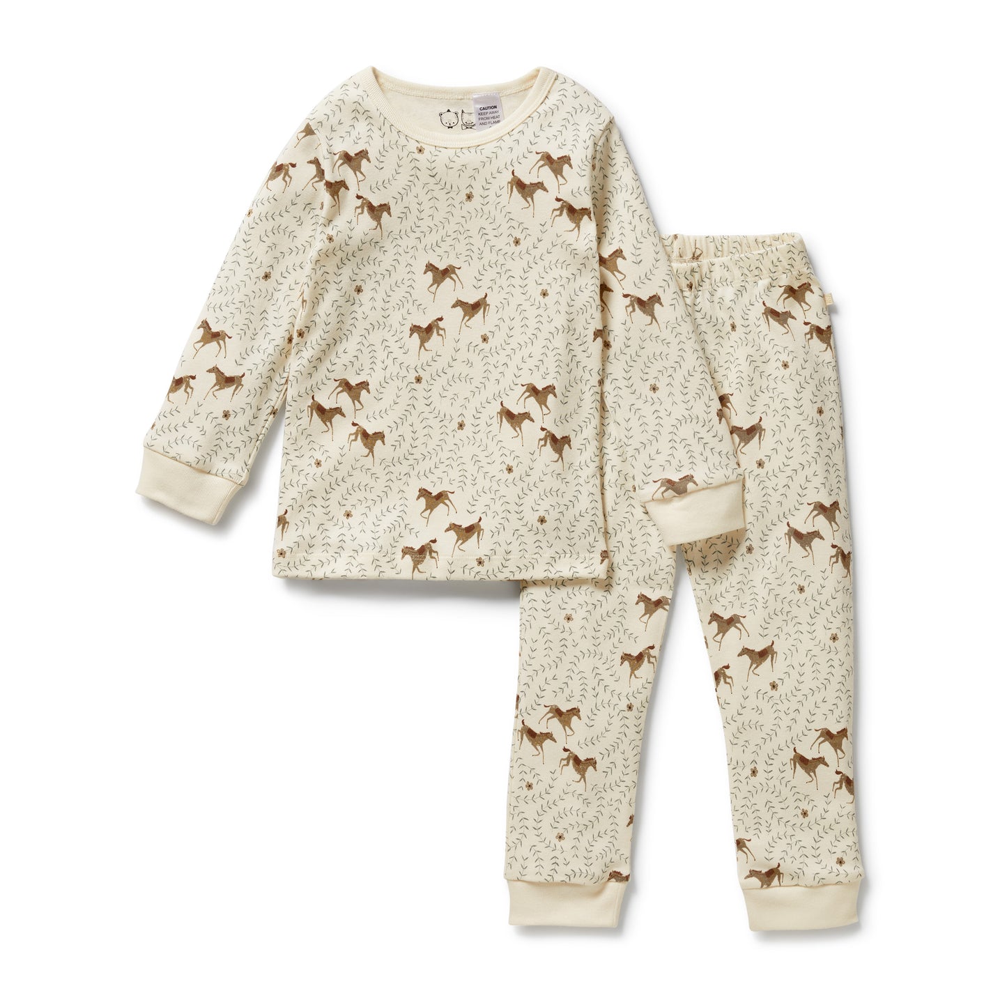 Wilson & Frenchy Organic Long Sleeved Pyjamas Trixie Horse