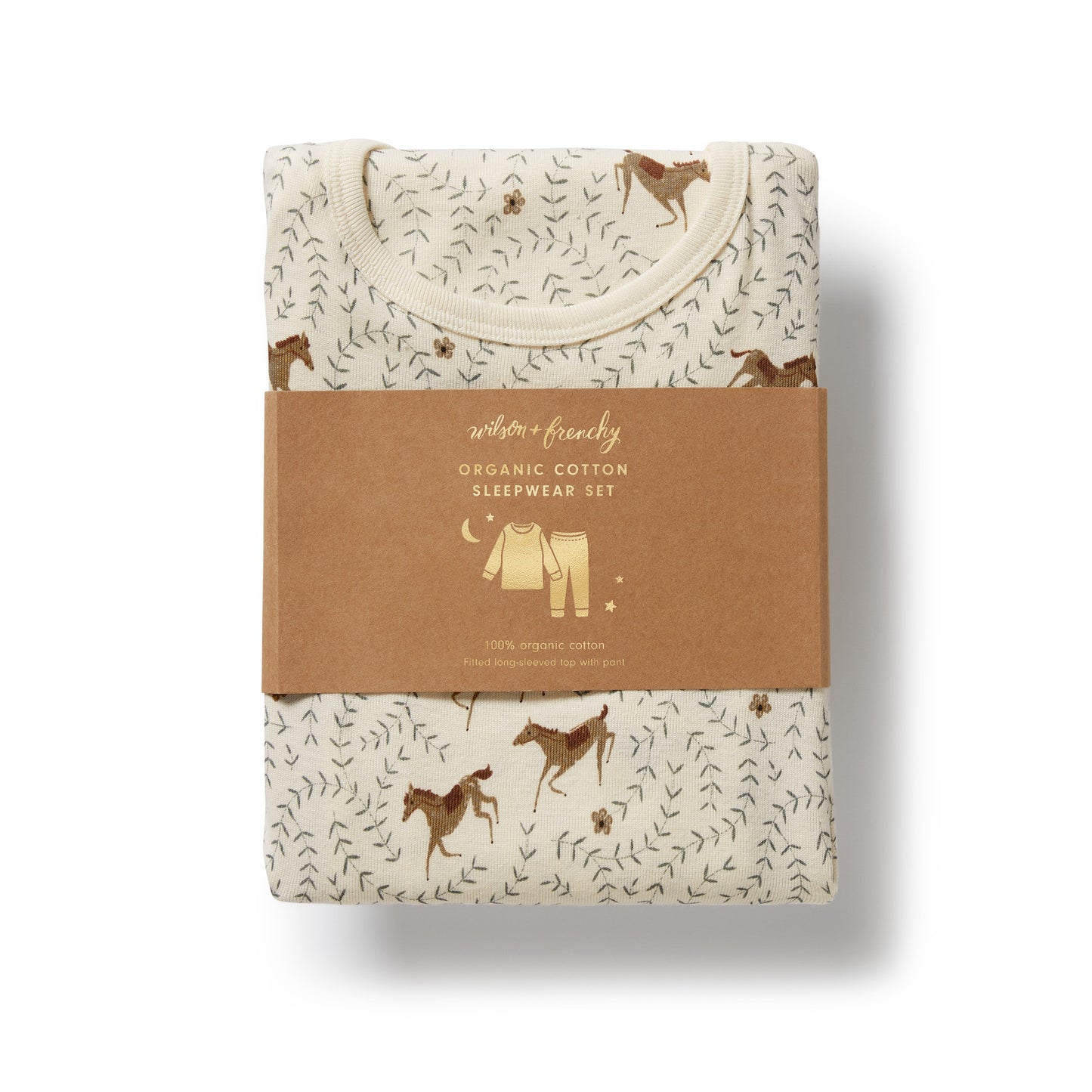 Wilson & Frenchy Organic Long Sleeved Pyjamas Trixie Horse