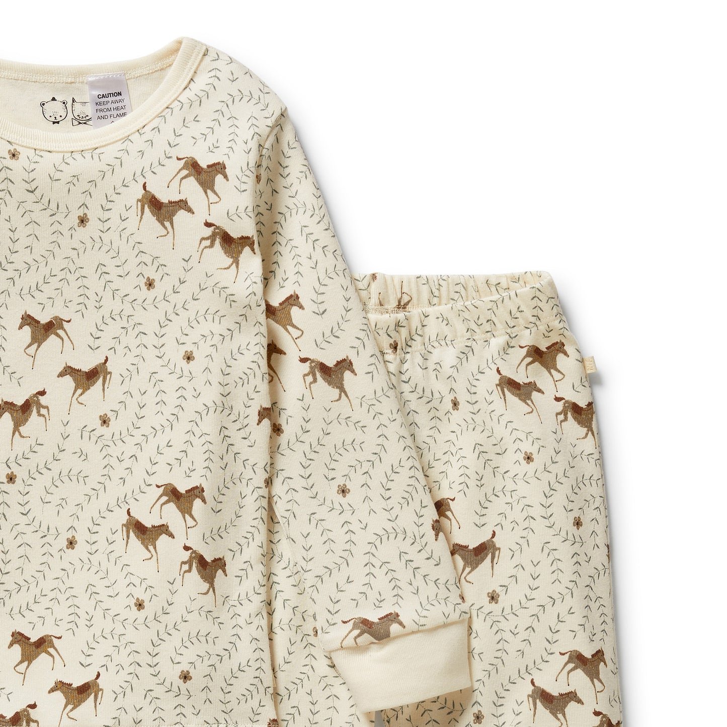 Wilson & Frenchy Organic Long Sleeved Pyjamas Trixie Horse