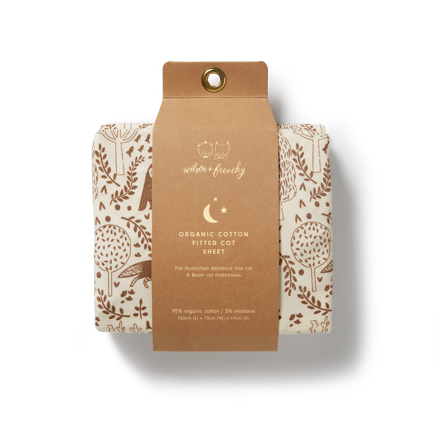 Wilson & Frenchy Organic Cot Sheet Winter Forest