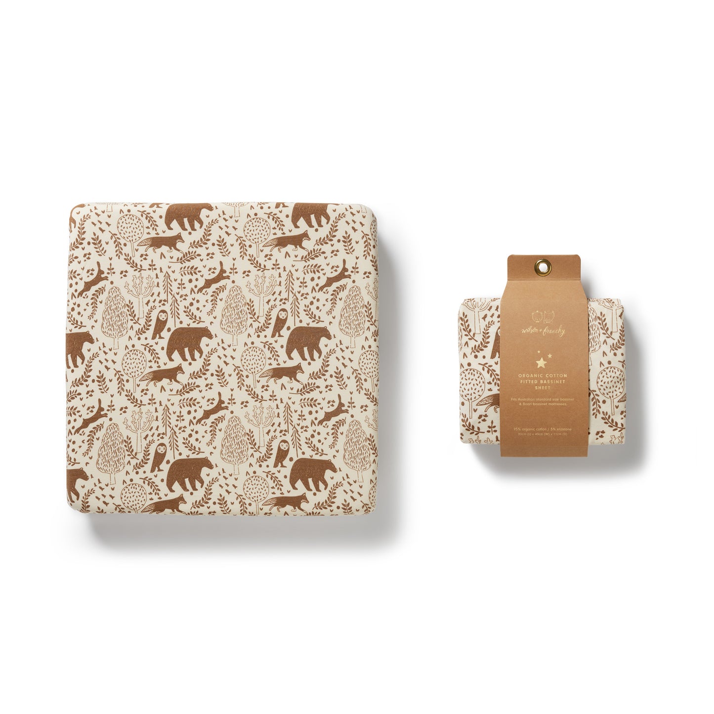 Wilson & Frenchy Organic Cot Sheet Winter Forest