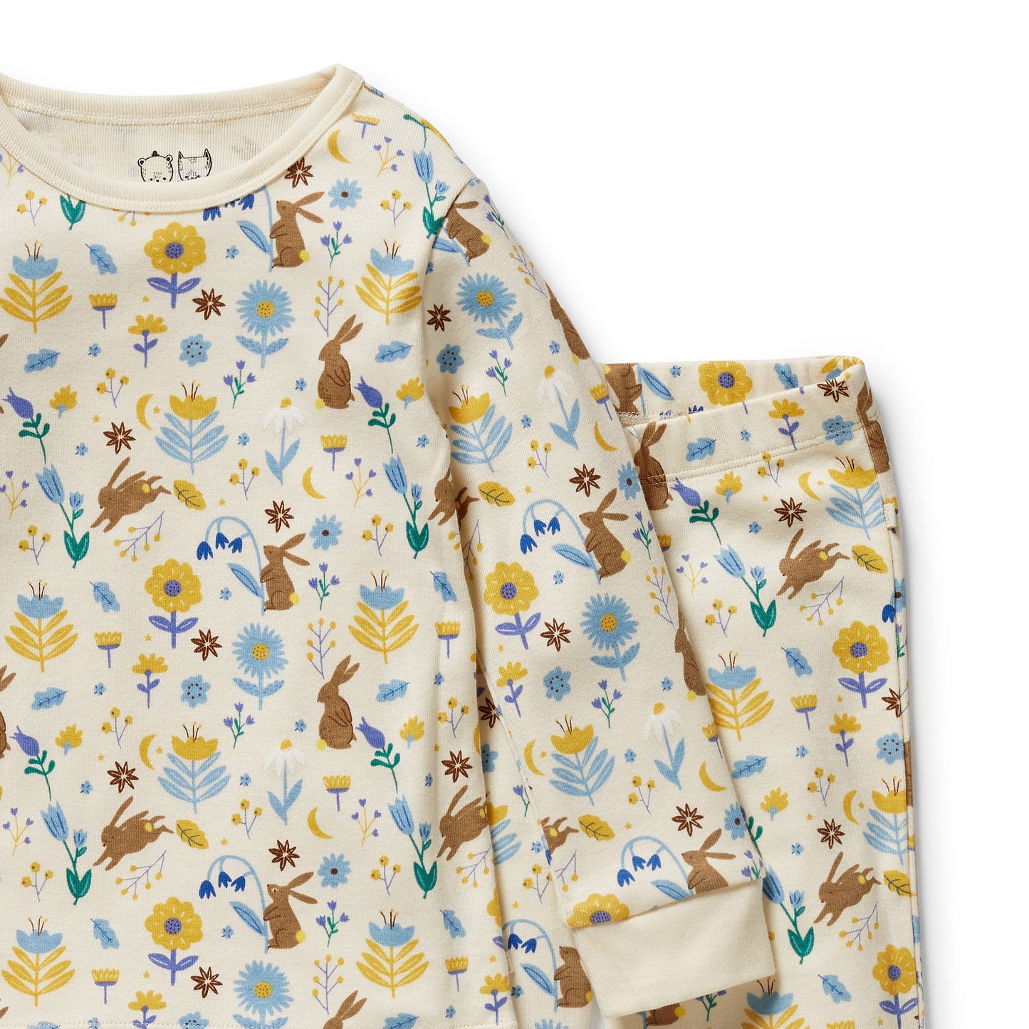 Wilson & Frenchy Organic Long Sleeved Pyjamas Daisy Mae