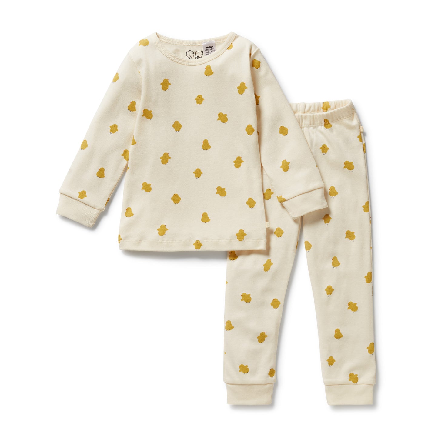 Wilson & Frenchy Organic Long Sleeved Pyjamas Little Chick