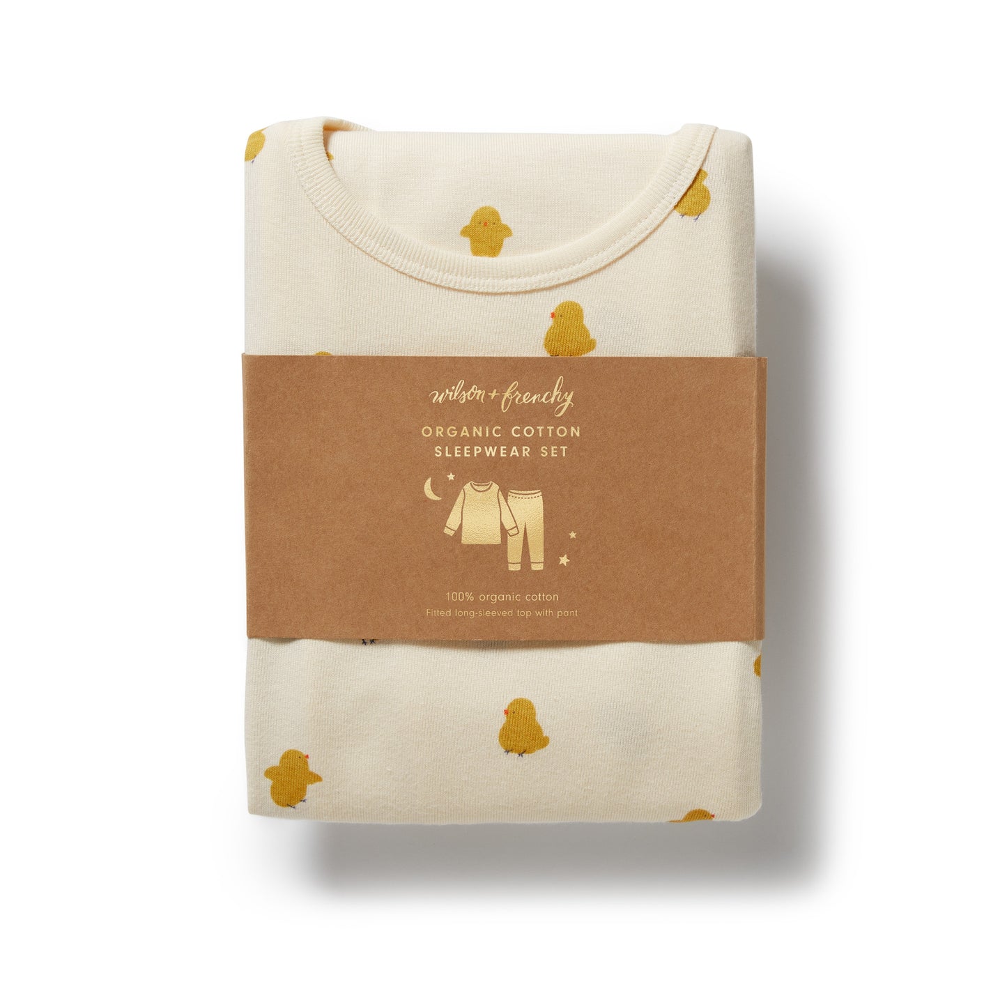 Wilson & Frenchy Organic Long Sleeved Pyjamas Little Chick