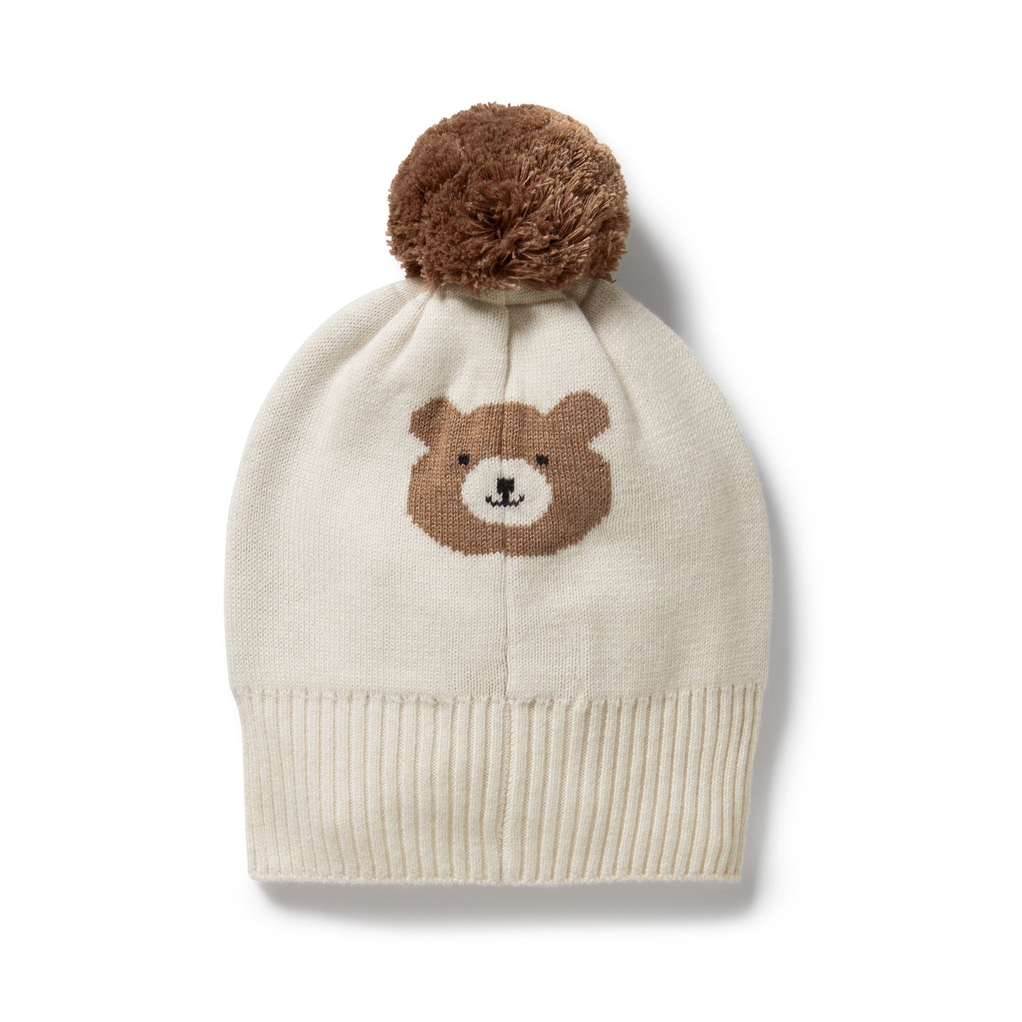 Wilson & Frenchy Organic Knitted Jacquard Hat Beary Cute