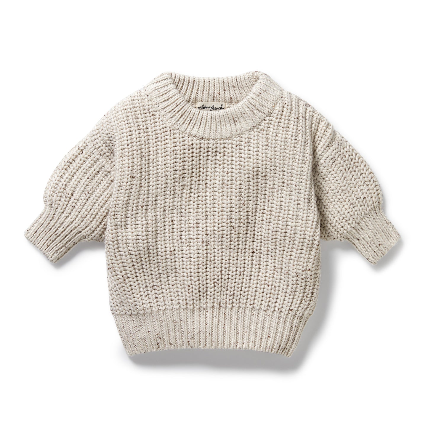 Wilson & Frenchy Organic Knitted Jumper Cookie & Cream