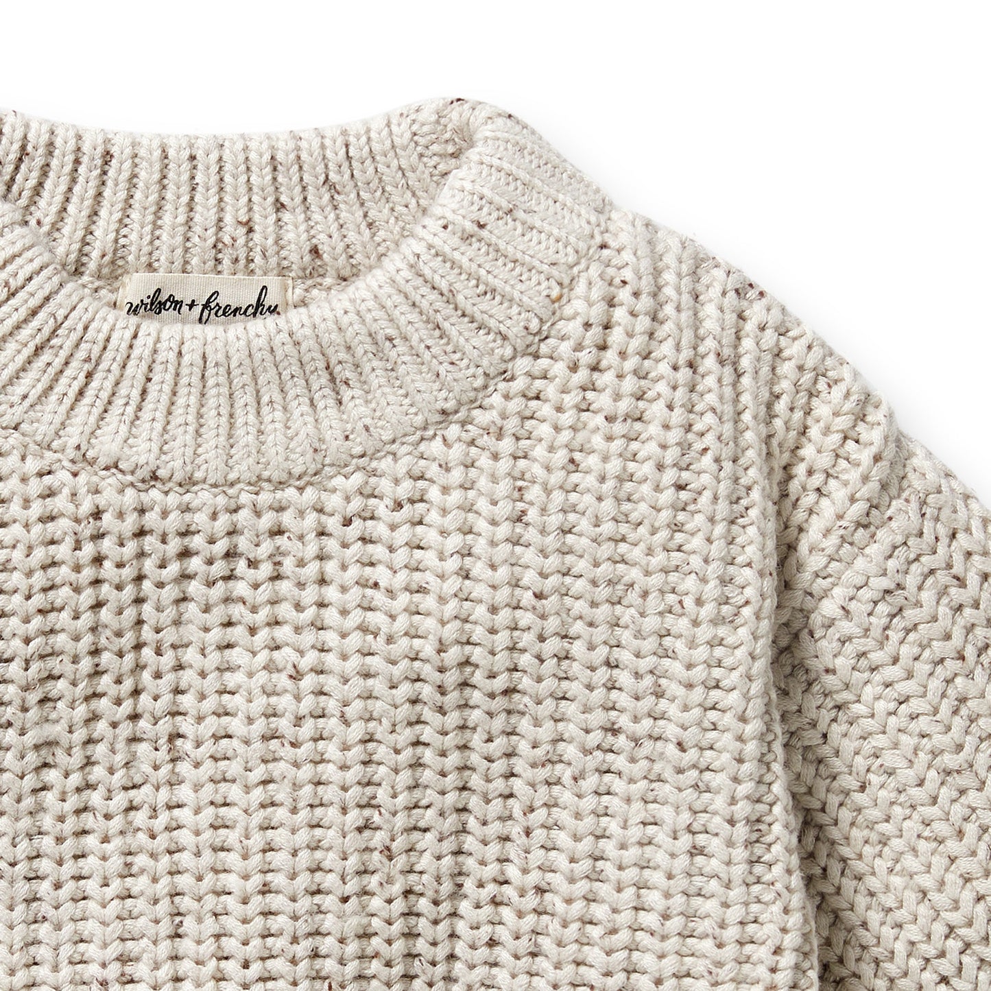 Wilson & Frenchy Organic Knitted Jumper Cookie & Cream