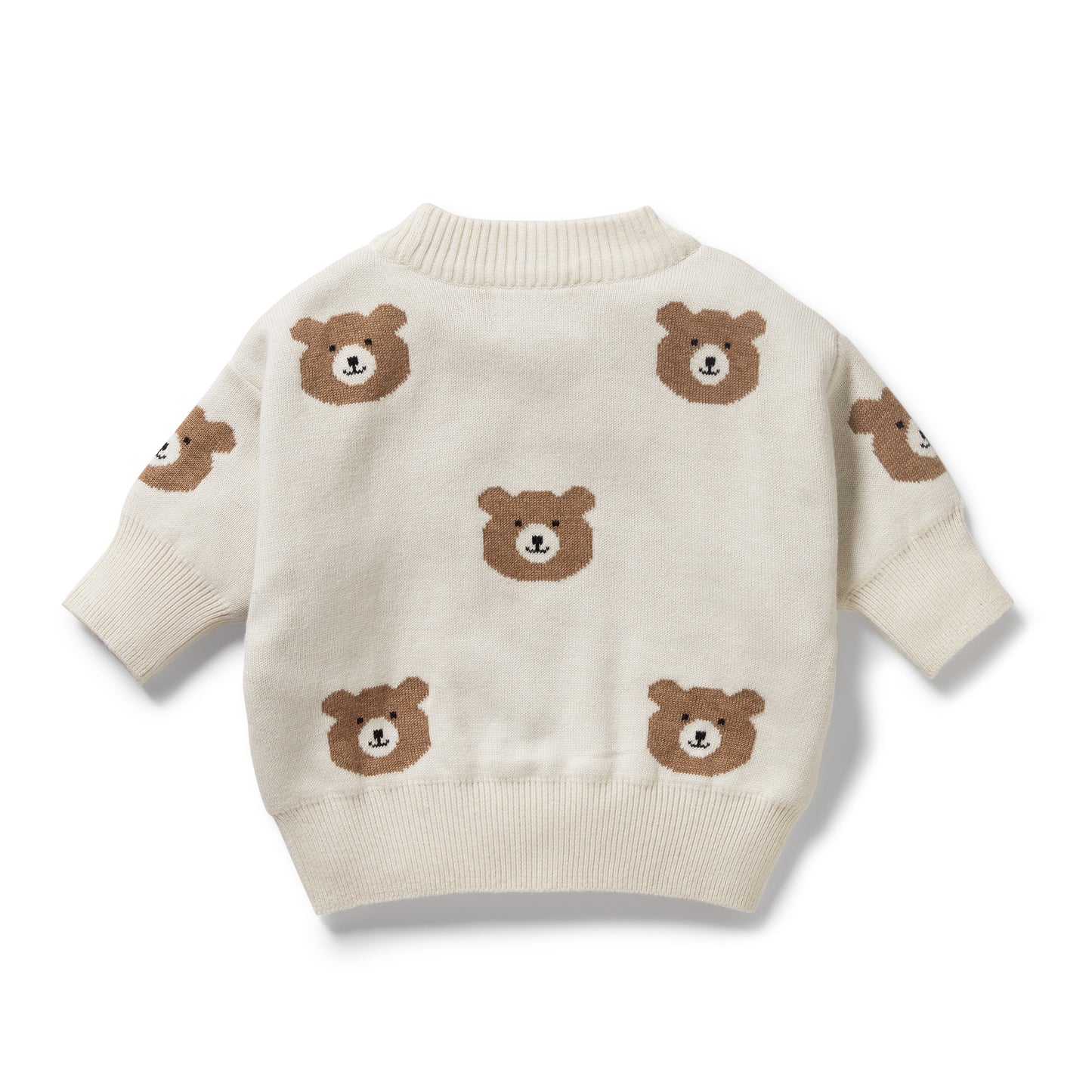 Wilson & Frenchy Organic Knitted Jacquard Jumper Beary Cute