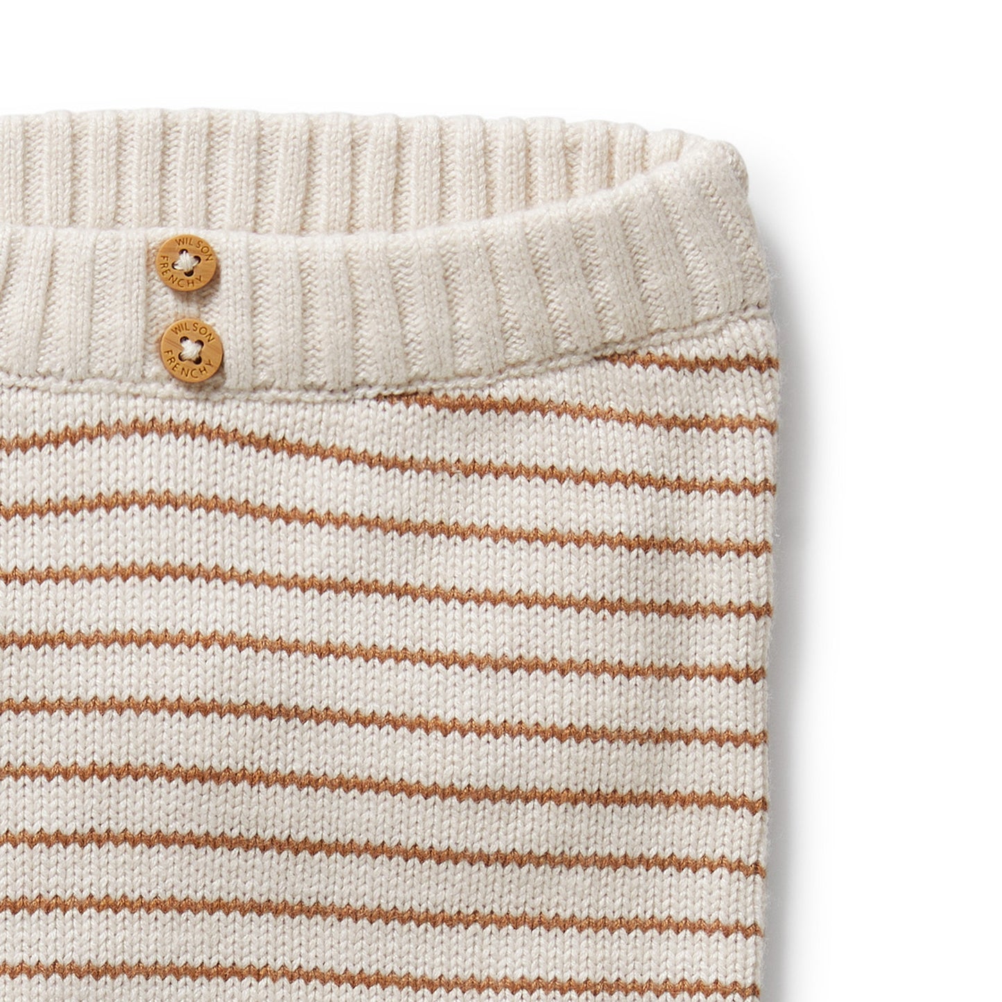 Wilson & Frenchy Organic Knitted Legging Cinnamon Stripe