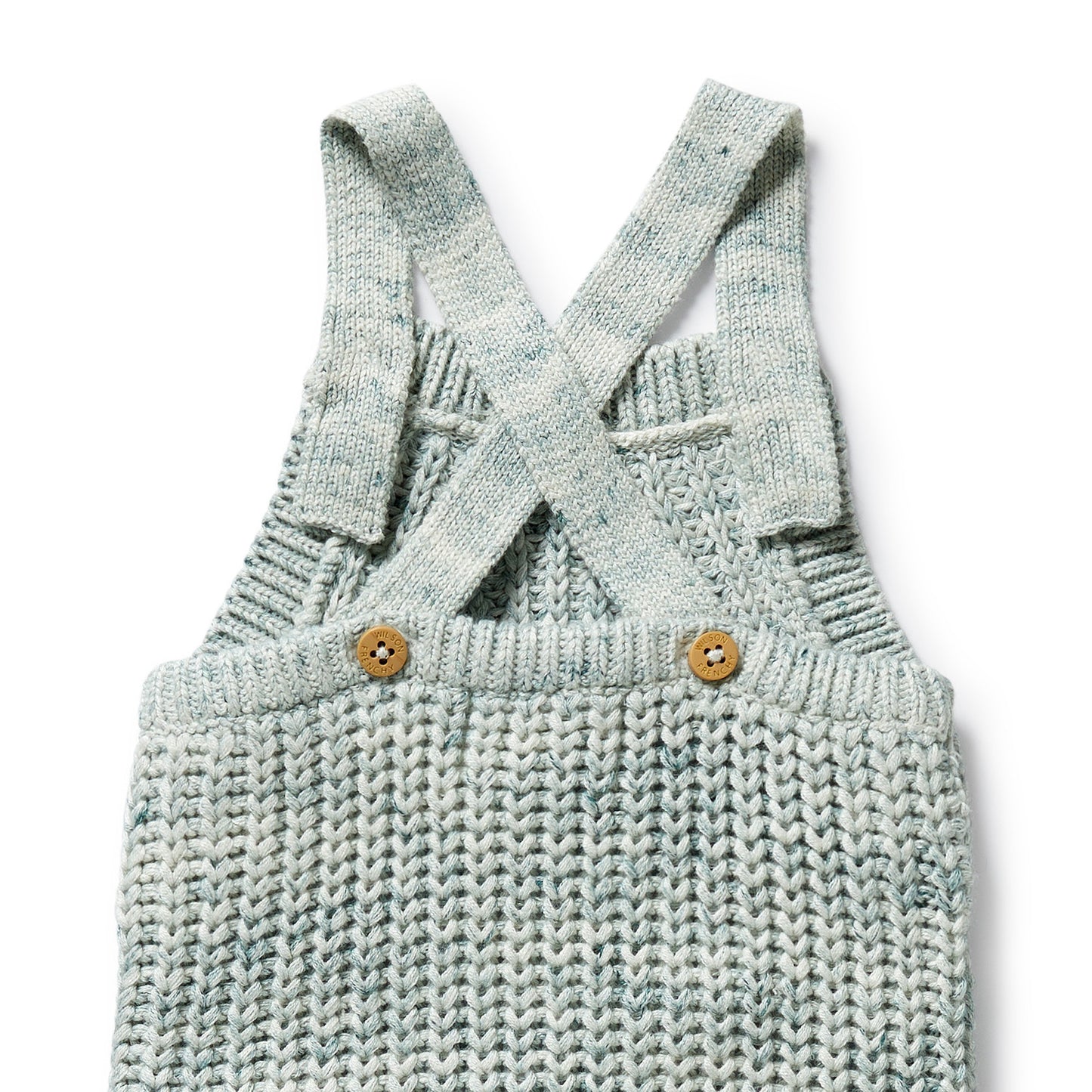 Wilson & Frenchy Knitted Overall Moss Speckle