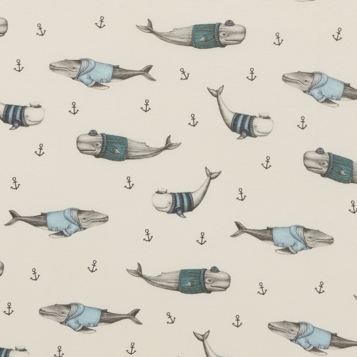 Wilson & Frenchy Organic Bassinet Sheet Woolly Whales