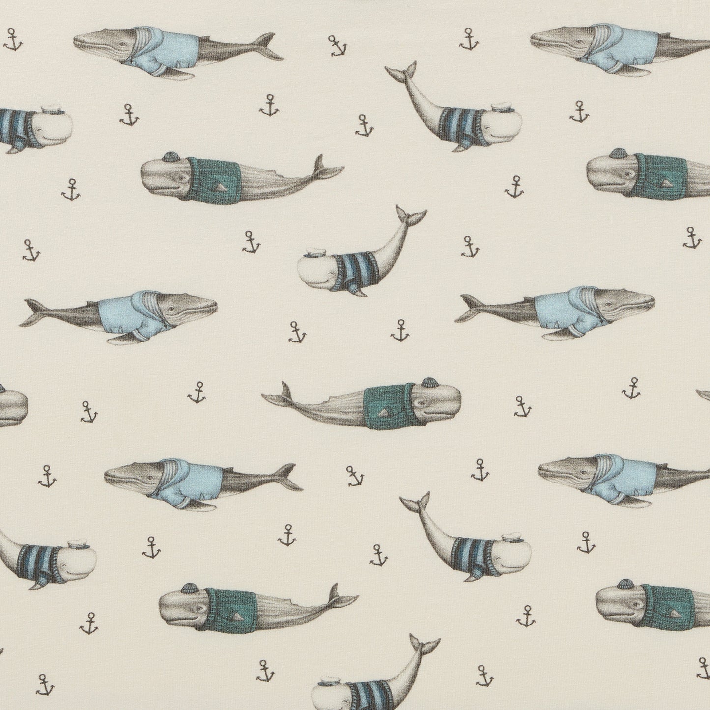 Wilson & Frenchy Organic Cot Sheet Woolly Whales