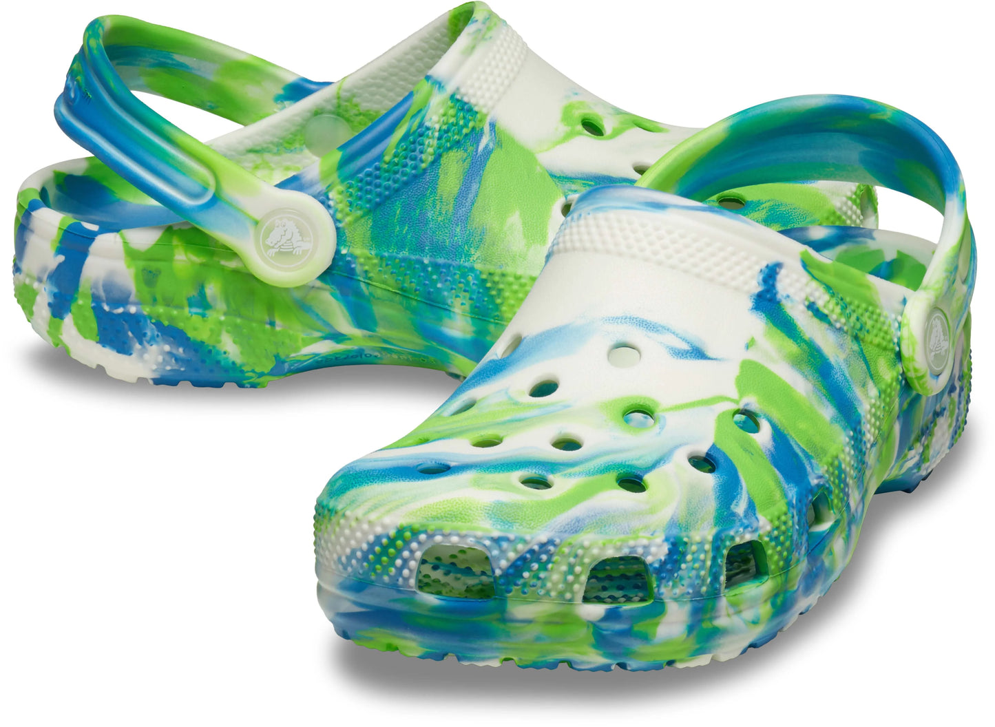 Crocs Classic Glow Marbled Clog Kids/Youth Prep Blue/Multi