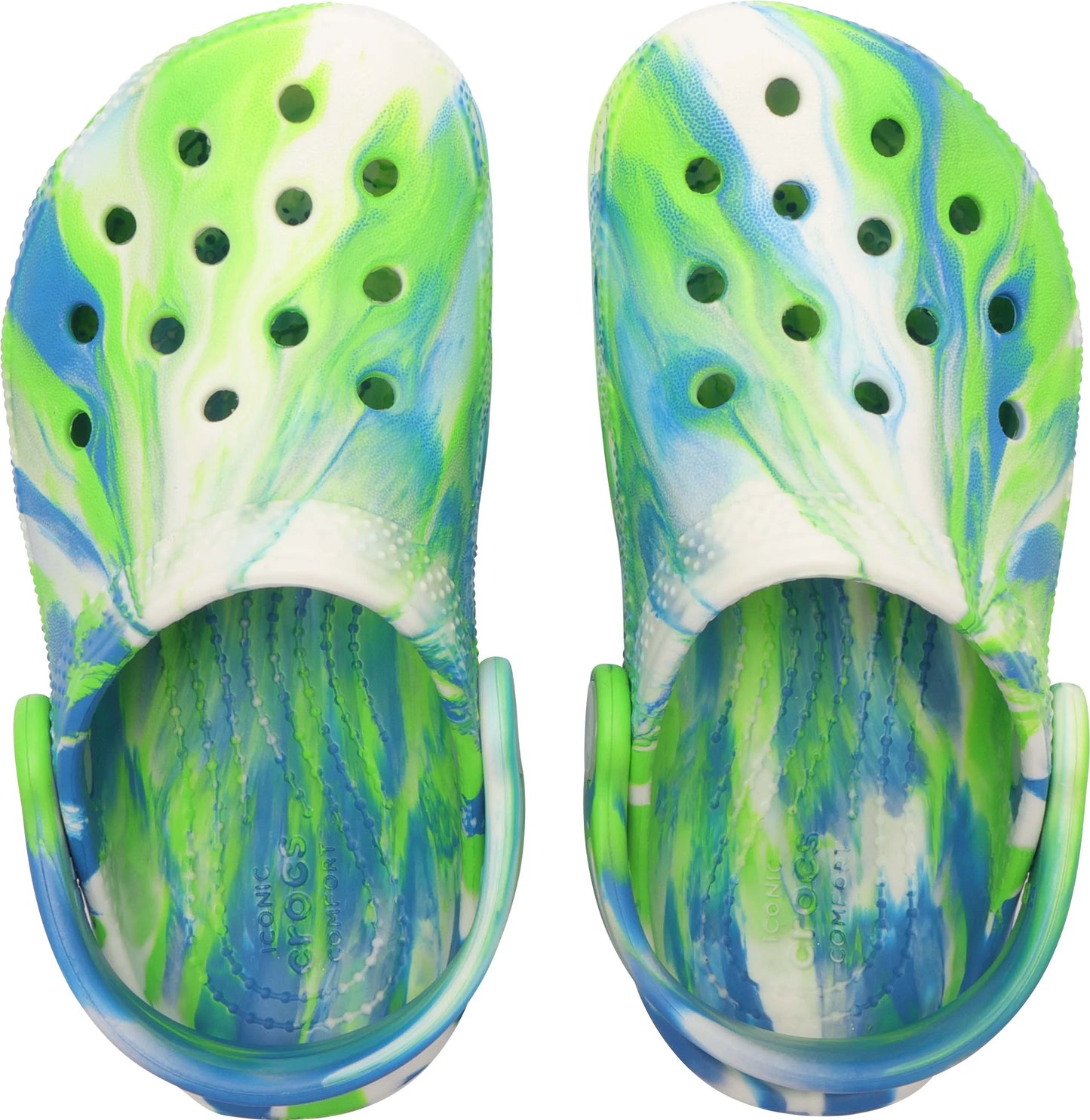 Crocs Classic Glow Marbled Clog Kids/Youth Prep Blue/Multi