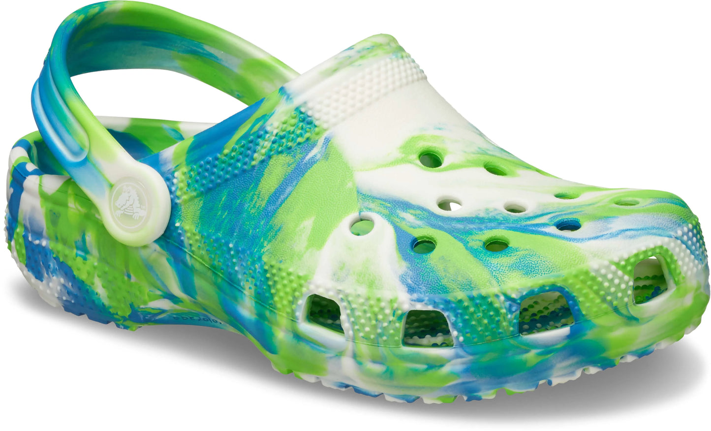 Crocs Classic Glow Marbled Clog Kids/Youth Prep Blue/Multi