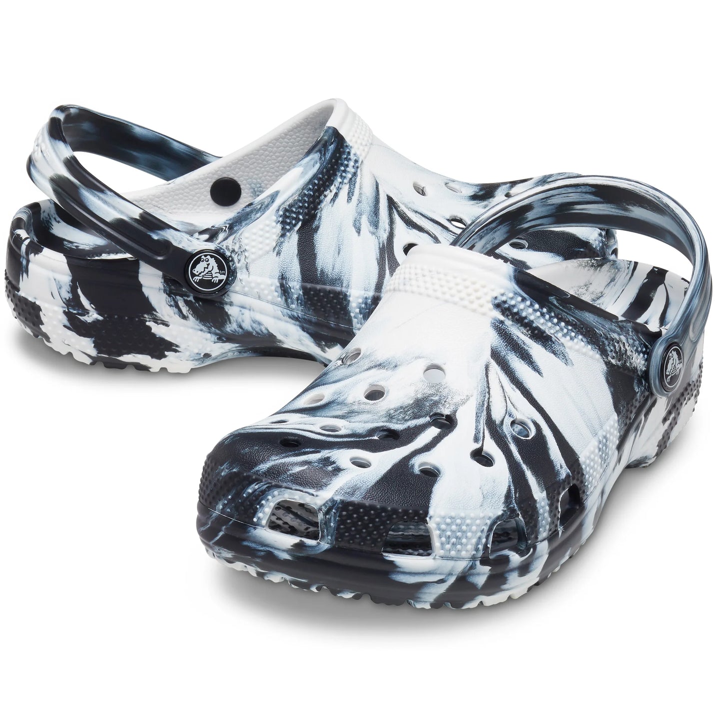 Crocs Classic Marbled Clog Kids/Youth Black/White