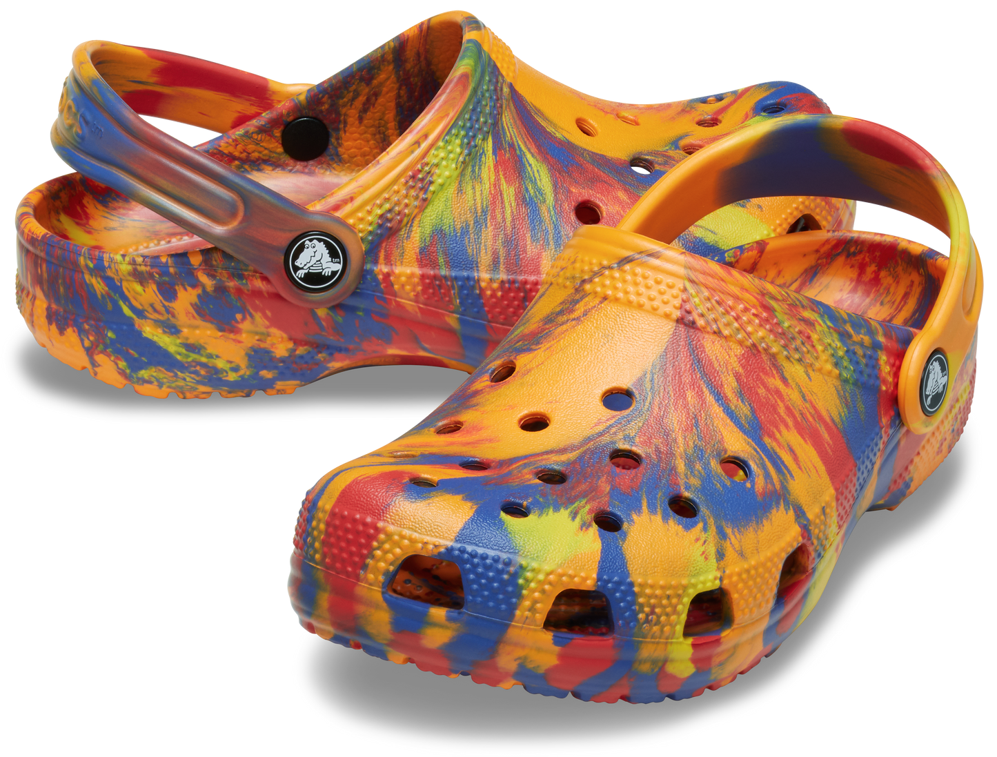 Crocs Classic Marbled Clog Toddlers Orange Zing/Multi