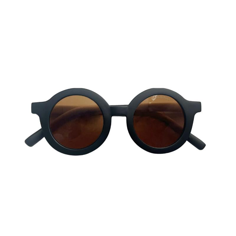 Grech & Co Round TAC Polarised Child Sunglasses Black