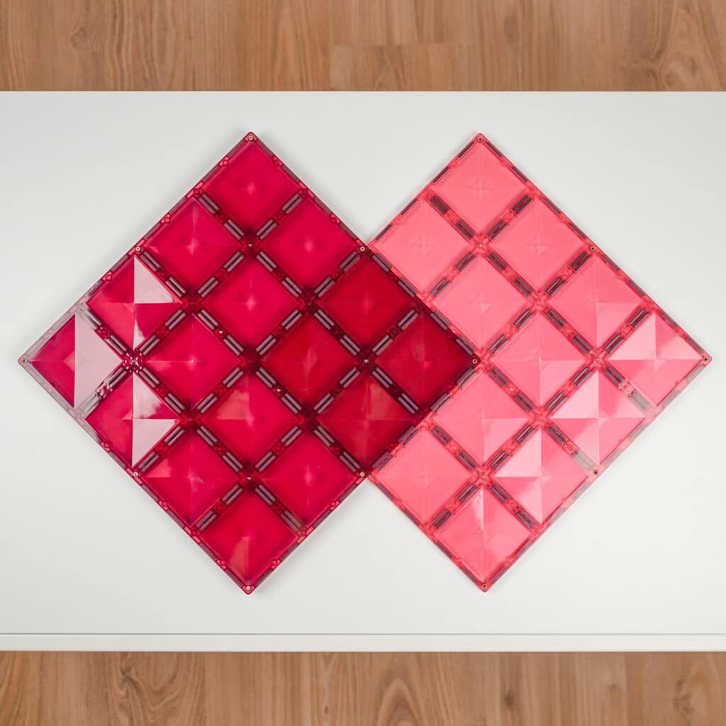 Connetix Pastel Pink & Berry Base Plate 2 pc