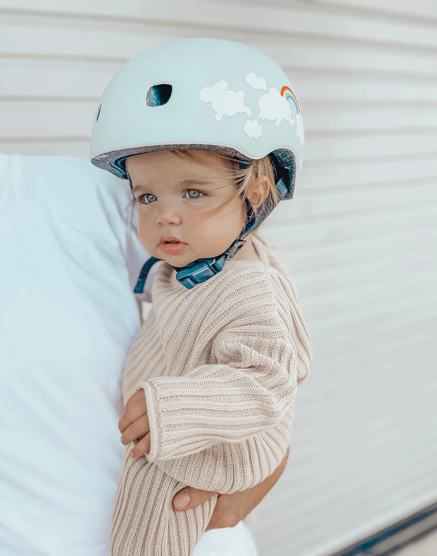 Micro Kids Helmets Pattern Clouds