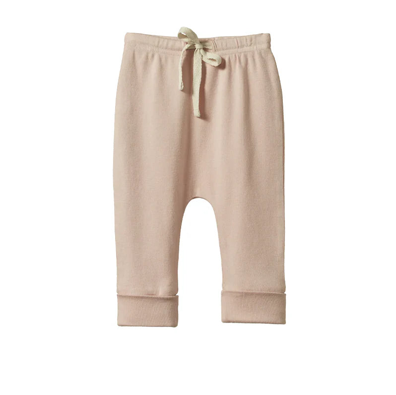 Nature Baby Drawstring Pants Rose Dust