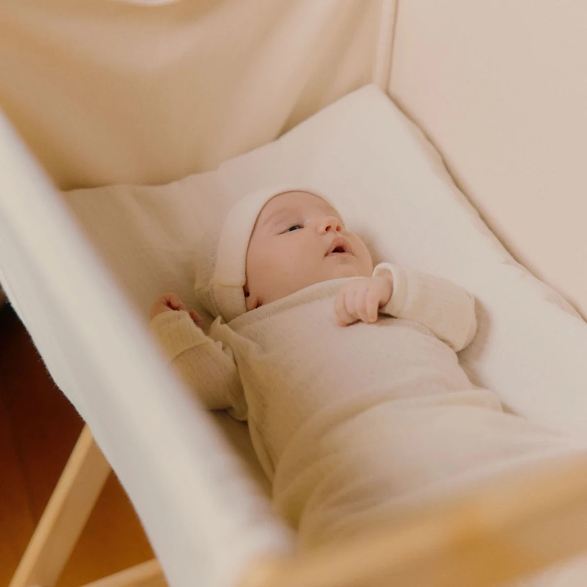 Nature Baby Merino Essential Gown Pointelle Natural