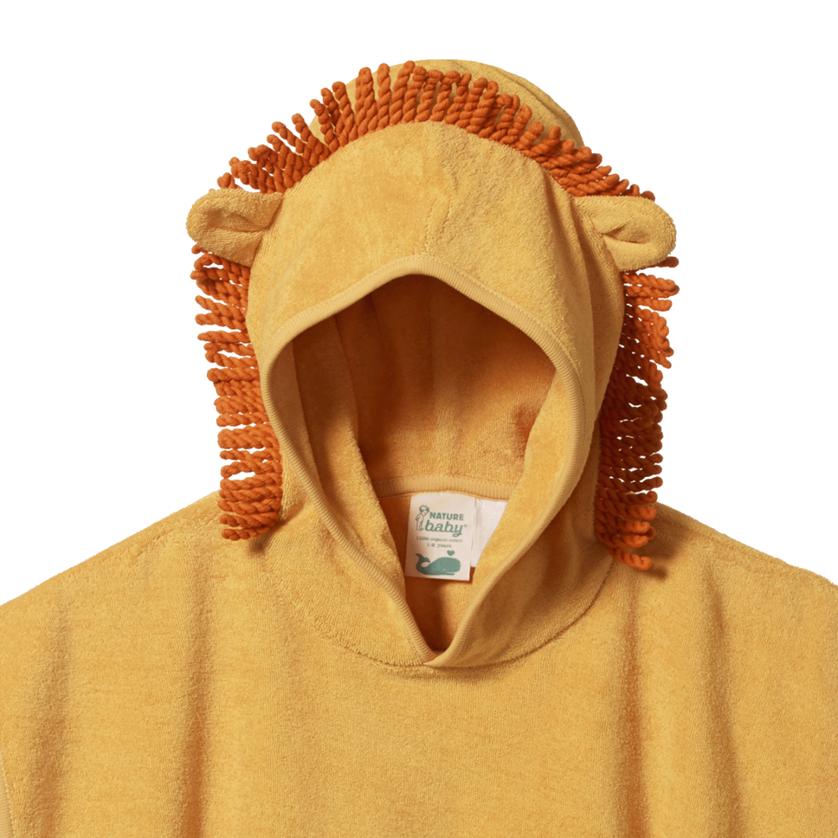 Nature Baby Lion Poncho Towel Golden