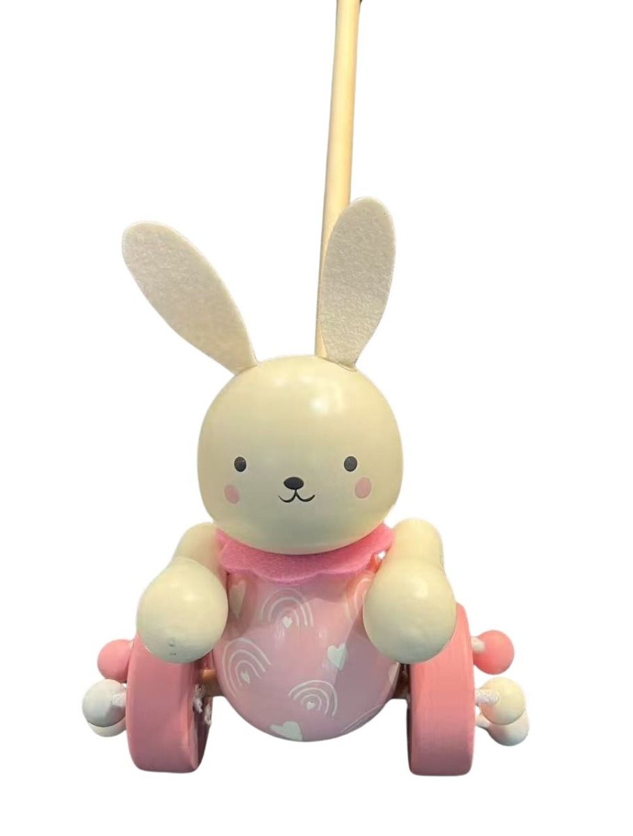 Wooden Push Along Toy Bunny