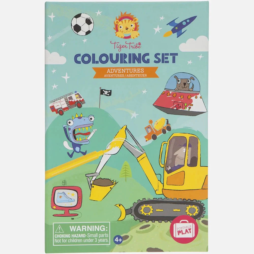 Tiger Tribe Colouring Set Adventures